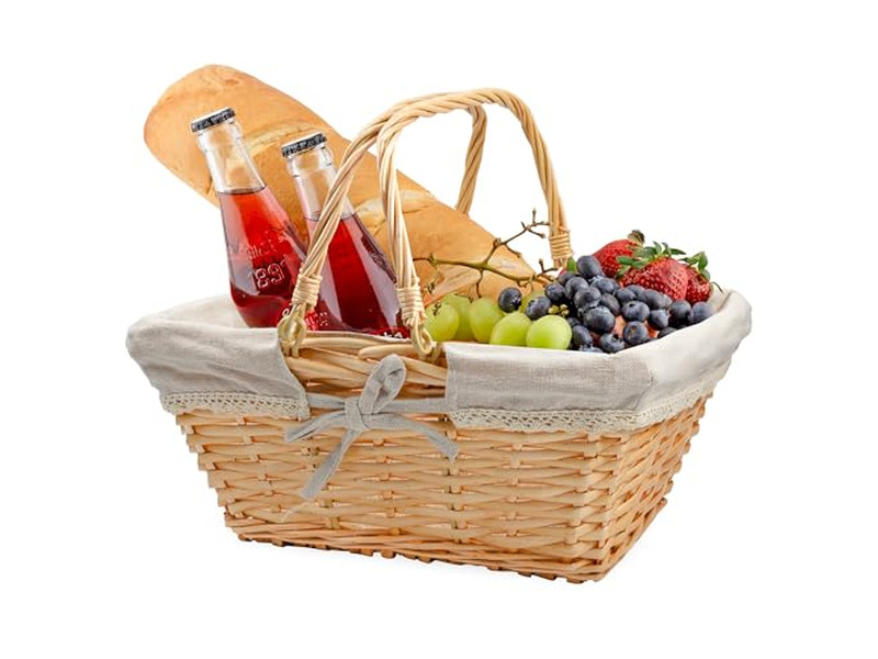 Bulk Buy Picnic Baskets Newest Hand Basket Bambus Outdoor Folding Insulation