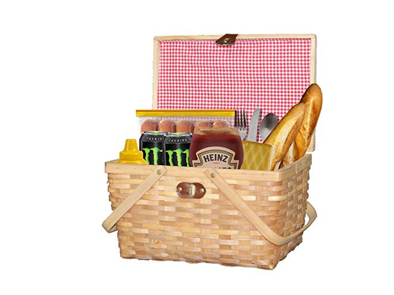 European Picnic Basket Wholesale Of Wicker Luxury Set Grey Big For Storage
