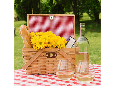 European Picnic Basket Wholesale Of Wicker Luxury Set Grey Big For Storage