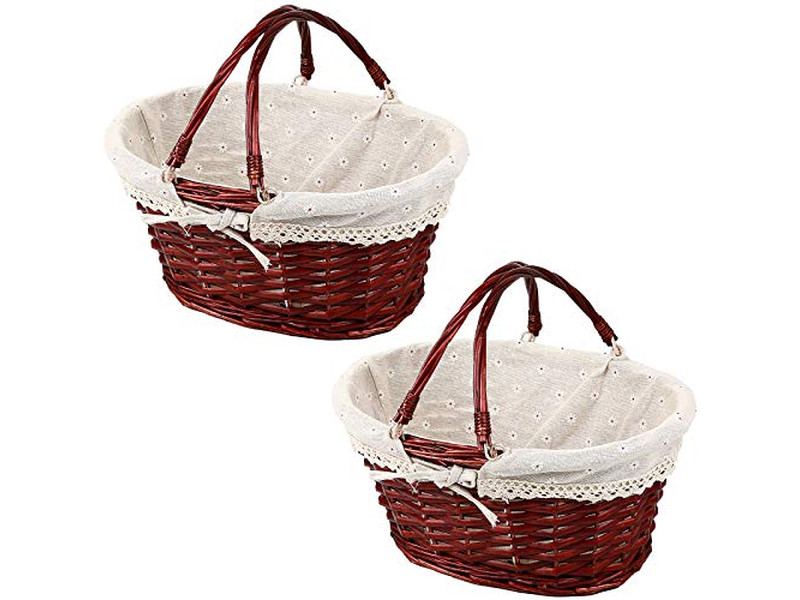 Insulated Picnic Basket Round Wicker Vintage Prices Engraved Set Up Best Lining