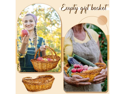 Mini Picnic Baskets With Lids 30Cm Rattan Basket Foldable Outdoor