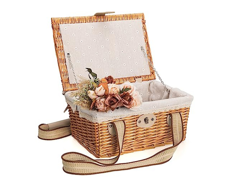 Picnic Basket Set Eco Friendly For Large Family 6 Person Toy Girls