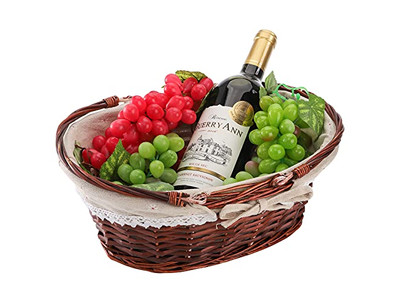 Picnic Insulation Package Unique Willow Basket Heart Shaped Baskets Easy Carry