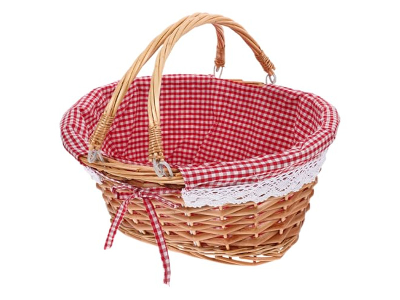 Plastic Outdoor Picnic Basket For 6 Persons White Rattan 1 Piece Large Cooler