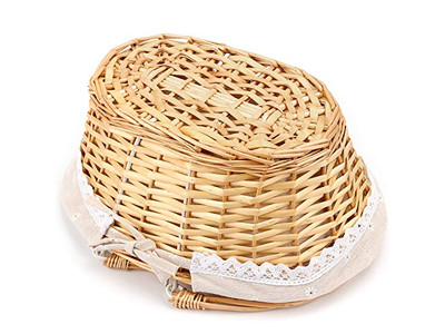 Seagrass Picnic Storage Basket Isulated Wicker Leather Touring Large Square