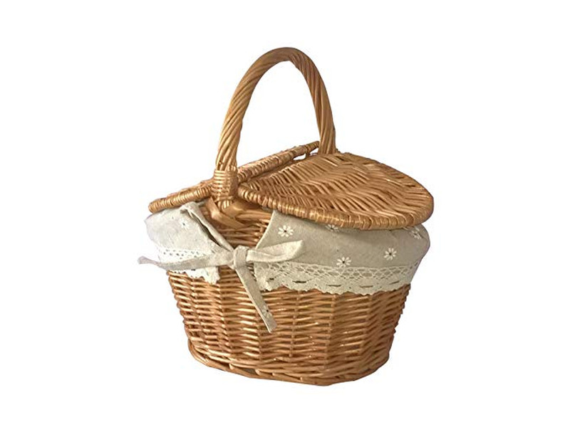Toy Picnic Basket With Food Individual Wicker Cheap Small Pick Up