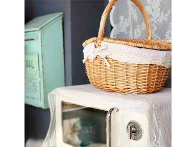 Toy Picnic Basket With Food Individual Wicker Cheap Small Pick Up