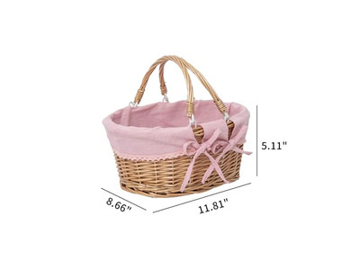 Woven Wood Chip Picnic Baskets Basket International Folding Storage