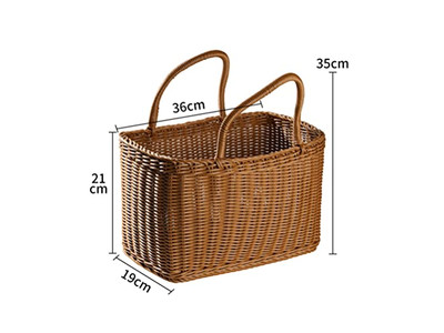 Bamboo Picnic Basket With Lid Banana Rattan Vintage Tin Baskets Pasket Wholasale