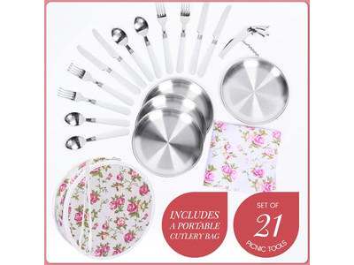 Bamboo Picnic Basket With Net Mini Table Filled Hampers Baskets For Crafts Cute