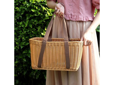 Bicnic Basket With Blanket Small Picnic Favors Handmade Wood Chip Backpack Kit