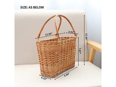 Camping Assoceries Rattan Picnic Basket Table Round Cooler Mini For Kids