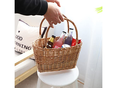 Camping Assoceries Rattan Picnic Basket Table Round Cooler Mini For Kids