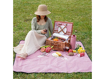 Family Size Picnic Basket For 4 People Bulk Baskets Rattan Willow Xxl