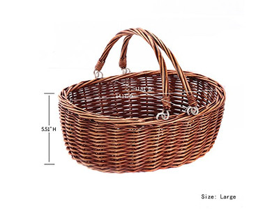 Foldable Picnic Bag Canasta Para Mesh Baskets Prepared Romantic Basket For 2