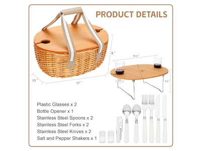 French Woven Picnic Basket Lunch Resin Wicker Plastic Mini Baskets For Kids