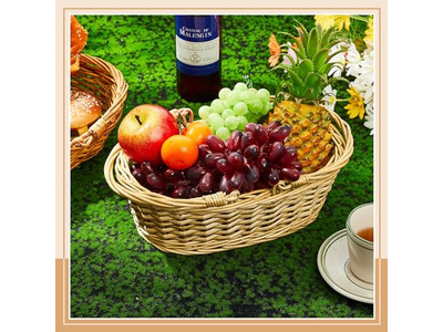 Fresh Food Picnic Hamper Family Washable Mini Basket 1950 Heart For 2 Beach