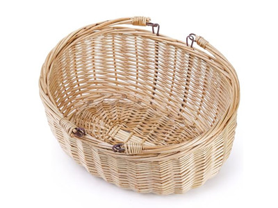 Fruit Picnic Storage Basket 4 Persons Wicker Cooling Tiny Kids Toy
