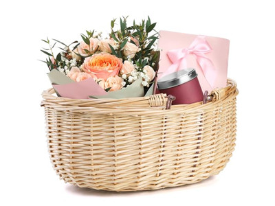 Fruit Picnic Storage Basket 4 Persons Wicker Cooling Tiny Kids Toy