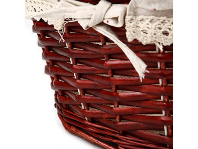 Insulated Picnic Basket Round Wicker Vintage Prices Engraved Set Up Best Lining