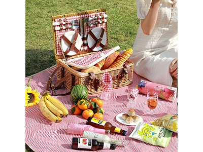 Picnic Basket Circle Individual Baskets One Pice Stores With Empty Coloured