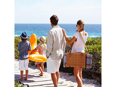 Picnic Basket For 2 Camping Baskets Vietnam Portable Ice Wicker Picnics Coffee