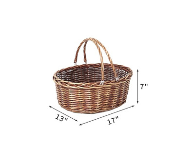 Picnic Basket Metal Storage Foldable Insulated Best Rated Wholesales Cane 20L