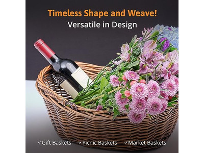 Picnic Basket With Folding Table Hamper For 4 Food Vintage English Woven Lid