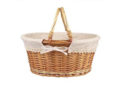 Picnic Basket With Handle All White Sets Toy Unique Baskets Cover