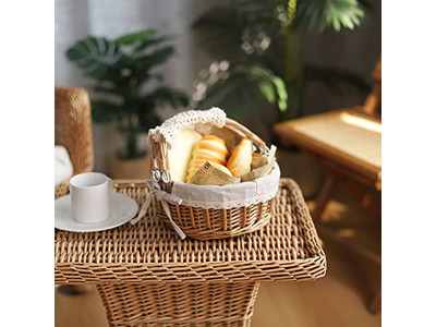 Picnic Basket With Portable Table Bread Leather Storage Rack No Moq The Best