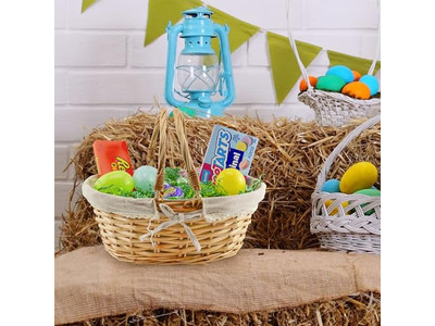 Picnic Basket Yellow Wicker Big Outdoor Pink With Lid Insulated Large