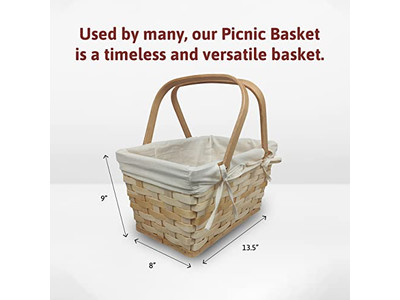 Picnic Baskets With Cheese Board Leather Hamper Backpack For 4 Table