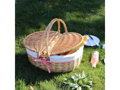 Picnic Hamper Set For 4 Kids Woven Basket Personalized Good Baskets Container