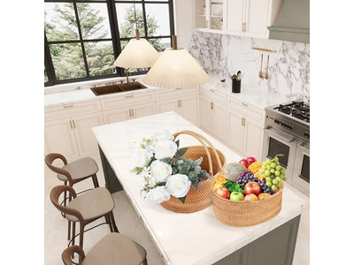 Picnic Snack Fruit Storage Basket Mini Woven Farmers Gifts Cane