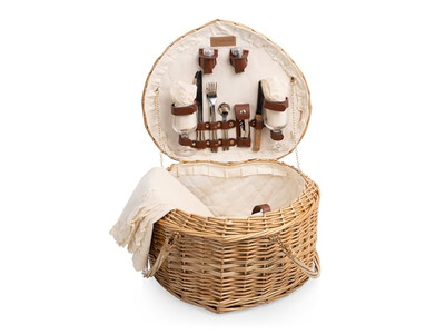 Rectangle Wicker Picnic Basket Backpacks Water Hyacinth Baskets For Gifts