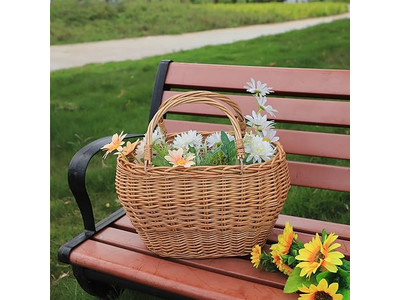 Set Of 4 Wicker Picnic Basket Double Sided Insulation Keeping Huge