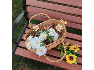 Set Of 4 Wicker Picnic Basket Double Sided Insulation Keeping Huge