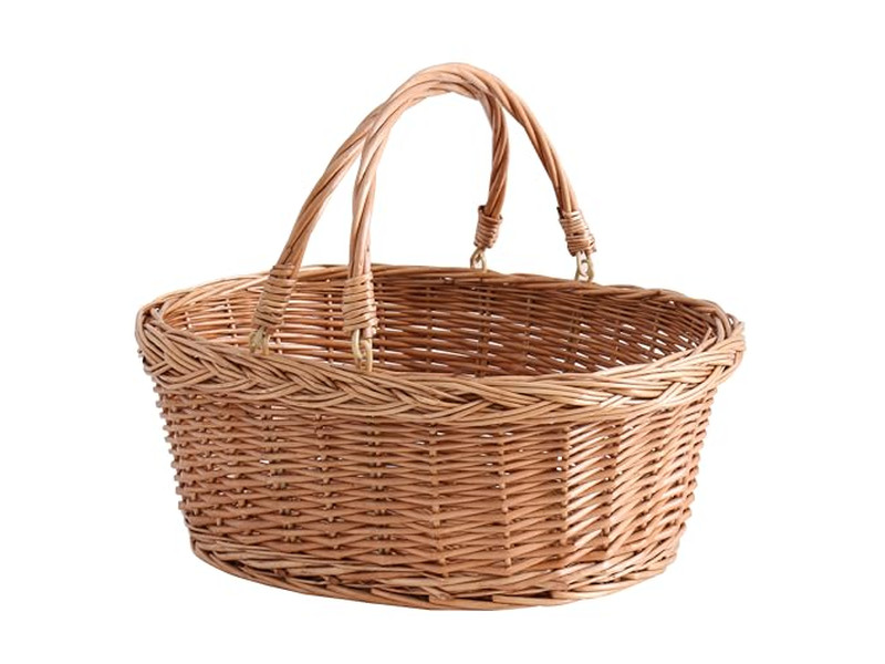 Storage Basket Picnic Rattan Blue Wiker Insulated Outdoor Cooler Willow Wicker
