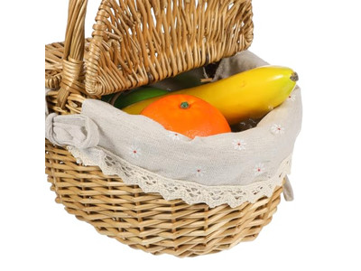 Two Person Picnic Set Table Top Basket Personalized For Beer Insulation