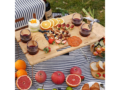 Woven Wood Picnic Basket Utensils Insulated Customised Leather Set Cheap For 2